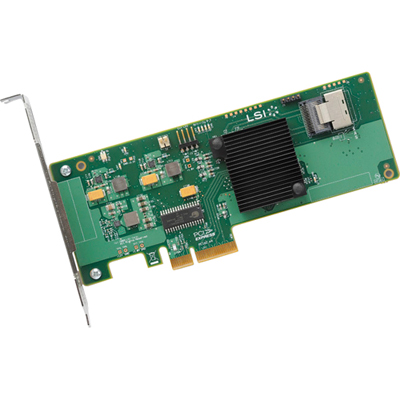 LSI SAS 9211-4i (RTL) PCI-Ex4, 4-port SAS/SATA 6Gb/s RAID 0/1/10